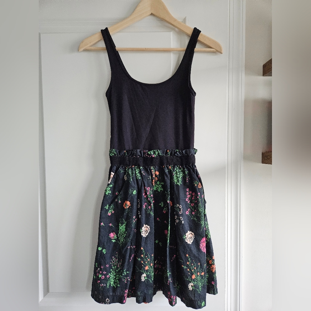 Victoria's Secret PINK Black Floral Dress